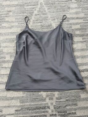 Express Satin Cami in Light Charcoal